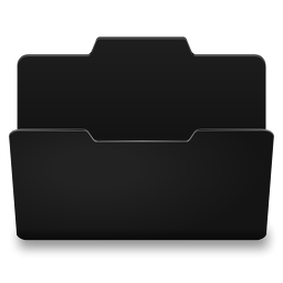Black Grey Open Icon 256x256 png